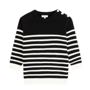 Peroza Striped Jumper - Black And White